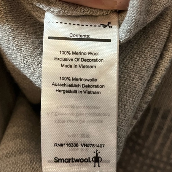 Smartwool women’s quarter zip 100% Marino wool size S. - Picture 8 of 8